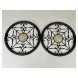 Metal Wall Decor / 2 pc
