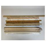Assorted Yard Sticks & Dowel Rods