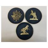 Russian Metal Wall Decor / 3 pc