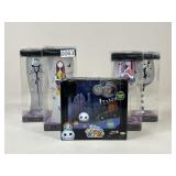 The Nightmare Before Christmas Glasses 4 & Figure