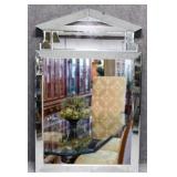 Pediment Style Beveled Mirror