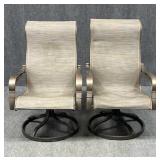 Swivel Rocking Patio Arm Chairs / 2pc