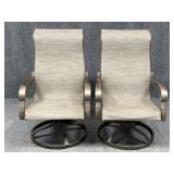 Swivel Rocking Patio Arm Chairs / 2 pc