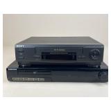 Sony Video Cassette Recorder & Samsung DVD Player