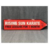 Rising Sun Karate Sign