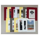 Matted Magazine Advertisements / 13 pc