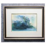 'Asian Landscaping' Original Painting on Paper