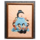 Southwest Story Teller Quilted Fabric Art