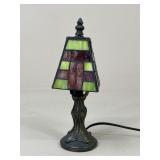 Metal & Stained Glass Lamp