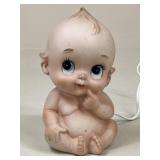 Ceramic Lefton Kewpie Baby Doll Night Light