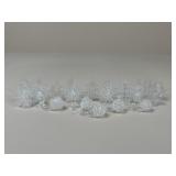 Art Glass Figurines / Ornaments / 24 pcs
