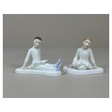 2 Royal Doulton Porcelain Ballerina Figurines