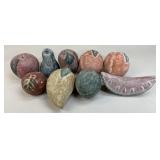 Ceramic Fruit/ 9 pc