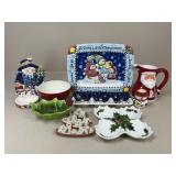 Ceramic Christmas Serving Pieces: William Sonoma +