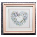 Floral Heart w/ Butterfly Print by L. Chambers