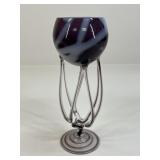 Art Glass Candle Holder