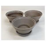 Italian Planters w/Saucers