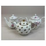 Royal Albert & Windsor Tea Pots  / 3 pc