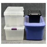 Storage Containers: Sterilite & Plano/ 4 pc