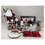 Christmas Tray, Figurines, Luminary +