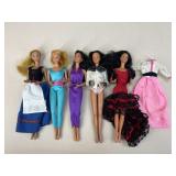 5 Vintage Barbie Dolls