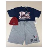 Texans Team Apparel Sz. Lg. / 3 pc
