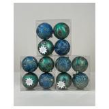Shatterproof Peacock Ornaments / 12 pc