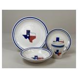 Texas Themed Dishware - 16pc