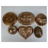 Copper Molds/ 6 pc