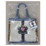 Brighton 'In Love We Trust' Tote  NIP Retail $125
