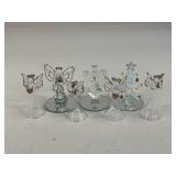 Art Glass & Mirror Figurines / 7 pc