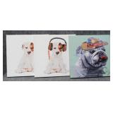 'Dogs' Enhanced Prints on Canvas 3/PC