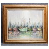 Original Painting on Canvas Signed Davis