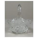 Pressed Glass Basket
