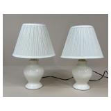 Pair of Ceramic Accent Lamps