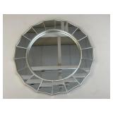Round Scalloped Wall Mirror