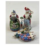 Jim Shore 'Heartwood Creek' Ornaments / 3 pc