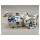 Lenox 'Poppies On Blue' Teapot & Cup