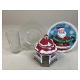 Christmas Figurine, Plates & Cup: Hallmark+