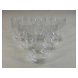 Riedel Stemless Etched 'F'  Wine Glasses / 6 Pc
