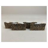 Dept 56 Village Tall Stone Walls / 4 pc