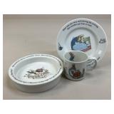 Beatrix Potter 'Peter Rabbit' Wedgwood / 3 pc