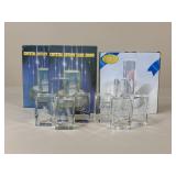 3D Laser Etched Glass Paperweights w/ Bases