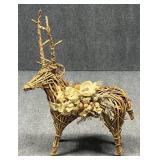 Wicker Deer Sculpture