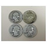 1942 - 64 Quarters/ 4 pc