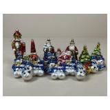 Blown Glass Ornaments / 21 pc