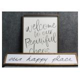 Farmhouse Decor Signs 2/PC