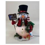 Lighted Snowman Decor