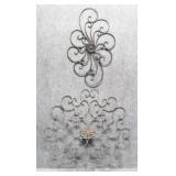 Metal scrolled Wall Decor 2/PC