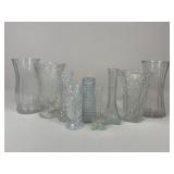 Glass Vase Assortment / 9 pc